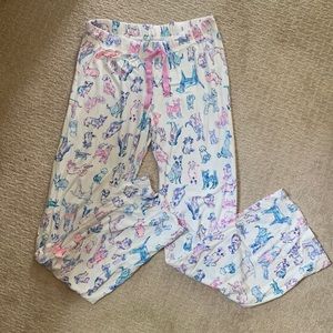 Lilly Pulitzer dogs pajama lounge pants sz S